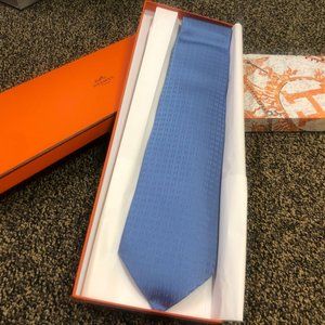 Hermes Blue tie